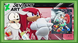Silver & Knuckles Visit Deviant Art - KNUCKLES X SILVER?!?!