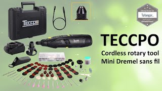 TECCPO Cordless Rotary Tool - Teccpo TDRT03P - 12V Cordless Mini Dremel - Unboxing and Discovery