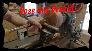 Dose  mit Deckel drechseln - Woodturning a box Record Power DML 305