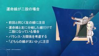 運命線が二股になっている時の手相の見方