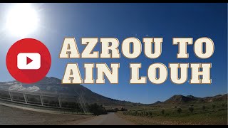 Car ride on the road from Azrou to Ain Louh part 1-الطريق من ازرو الى عين اللوح الجزء 1