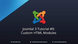 Joomla 3 Tutorial #9: Custom HTML Modules