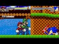 an mugen request 988 super mario u0026 super luigi vs sonic u0026 pingu