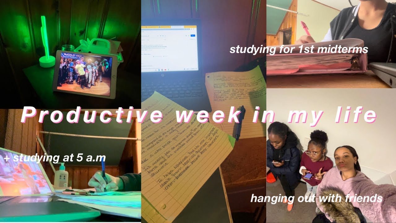 Week In My Life | Studying For Midterms, School, And Taking A Lot Of ...