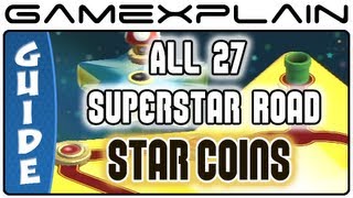 New Super Mario Bros. U - All Superstar Road Star Coins (27!) & Secret Exits Guide & Walkthrough
