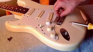 Squier Stratocaster truss rod fix,  bridge rebuild  *** Epilogue link in the description