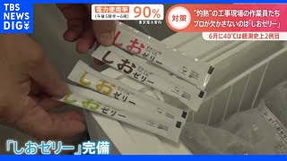 猛暑で“灼熱の現場”をどう乗り切る？建設現場に麦茶の焙煎工場 “プロ”に学ぶ熱中症対策とは｜TBS NEWS DIG