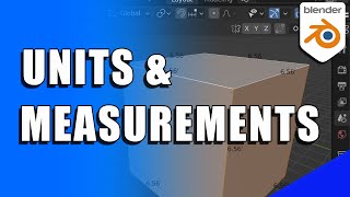 How to Change and Display Units of Measurement in BLENDER (Micro Tip)