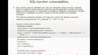 Web Security Vulnerabilities Remediation in Java J2EE Application