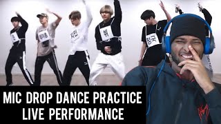 REACCIONANDO AL DANCE PRACTICE DE MIC DROP - BTS REACTION