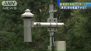 50年ぶりに東京の観測地点移転　平均気温下がる？(14/12/02)