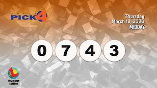 Wisconsin Lottery Midday Draw 03/19/2026