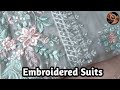 ladies party suits/wedding collection for women/embroidered suits pakistani/#12/#shorts