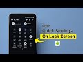 How to Block Quick Settings on Samsung Lock Screen?