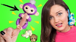 ОНА ЖИВАЯ! Что умеет обезьянка FINGERLINGS? Обзор и распаковка необычной игрушки