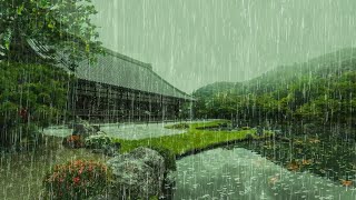 Rain Sound to Sleep well Immediately and Relax - Noise of Rain and Thunder on the Roof - ASMR