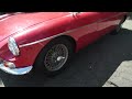 1965 mg mgb roadster walk around video