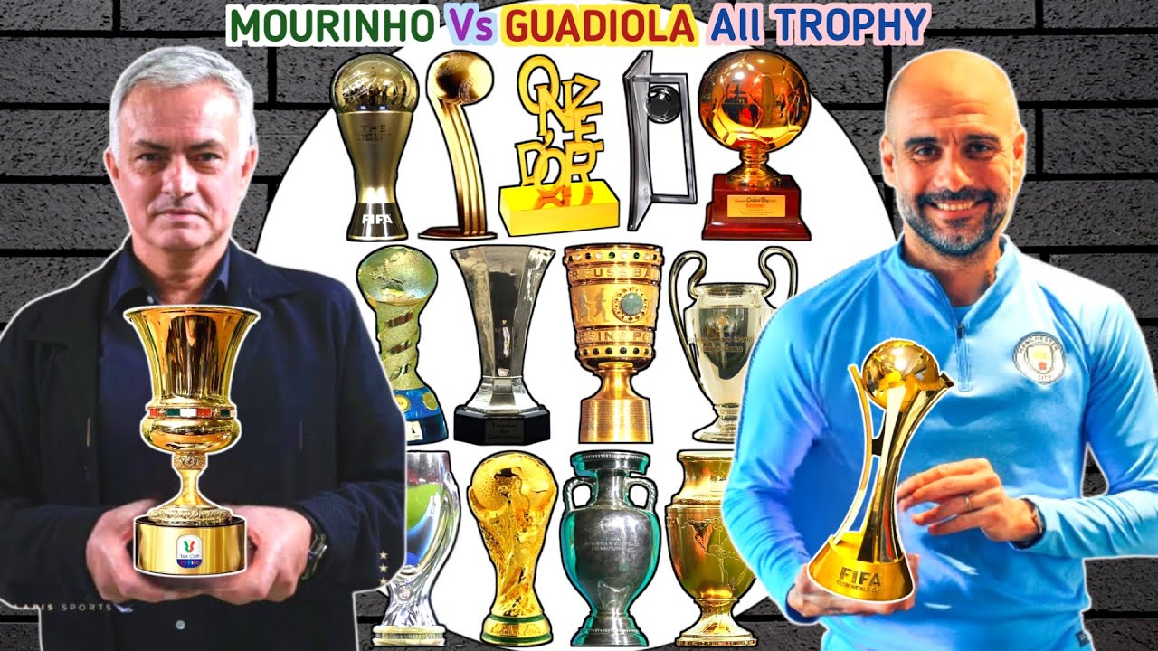 Pep Guardiola Vs José Mourinho All Trophies • TF FOOTBALL • Premier ...