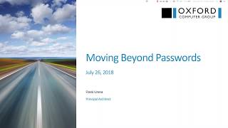Moving Beyond Passwords | July 2018