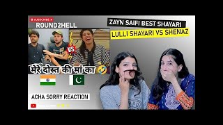 Best Of ZAYN SAIFI Reaction | R2H | Round 2 Hell | ACHA SORRY REACTION