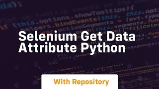 selenium get data attribute python
