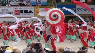 浜長花神楽　2018・8・12　よさこい祭り  高知城会場