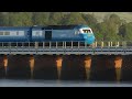 The Midland Pullman crossing the Arnside Viaduct for the service to Paignton