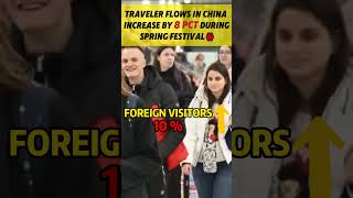 Traveler Flows in China Increase by 8 pct During #springfestival #fyp #fypシ #china #chinatiktok