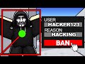 BANNING EVERY HACKER IN ROBLOX RIVALS!