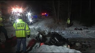 1 Killed when pickup truck crashes into pond in Andover