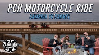 Pacific Coast Motorcycle Road Trip | Cambria to Carmel | Couples Adventure | Part 2 | 2LaneLife | 4K