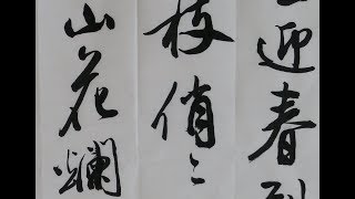 馮萬如老師康雅書法班行書示範毛澤東詩詞卜算子\