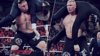 WWE raw 30/3/15 Brock lesnar suspended