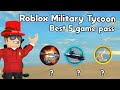 Roblox Military Tycoon Best 5 Game Passes