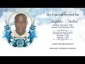 The funeral service for Theophilus Shallow