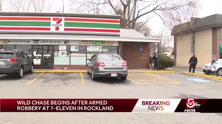 Wild chase begins after armed robbery at 7-Eleven
