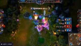 TSM WildTurtle Pentakill vs compLexity Gaming I LCS NA League of Legends