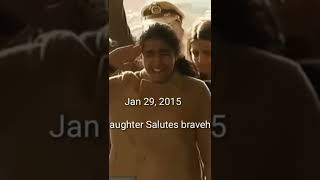 Brave daughter salute his father | Emotional moment | army Jawan | army heart touching video !#army