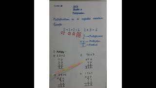 Class 3|| Maths|| Chapter 4 Multiplication (part 1)