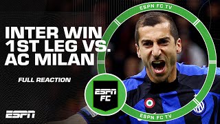 🚨 FULL REACTION 🚨 AC Milan falls to Inter in their Champions League 1st leg matchup 👀 | ESPN FC