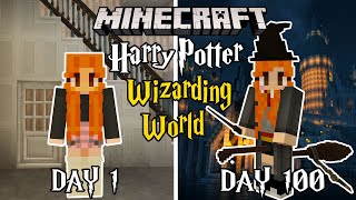 I Played For 100 DAYS in Minecraft HARRY POTTER wizarding world... And here’s wh