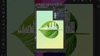 教你ps教程学会剪贴蒙版来制作树叶城市剪影效果。 #照片润饰 #图片编辑 #photoshop #摄影 #广告设计 #photoshop教程 #graphicarts #advertising