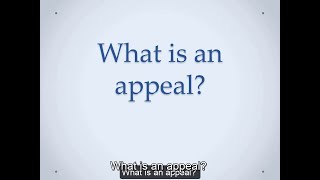 Medicaid Appeal -Tutorial