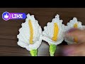 crocheted calla flower step by step