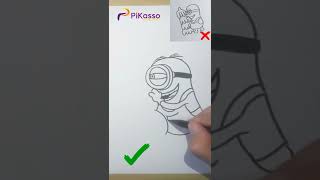 How to Draw Minions and Banana in The Right Way