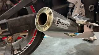 Suzuki Hayabusa with Brock’s exhaust