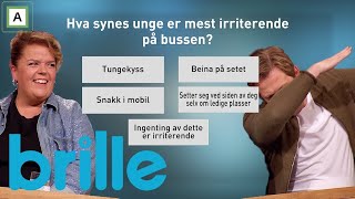 Brille | Hva synes unge er mest irriterende på bussen? | discovery+ Norge