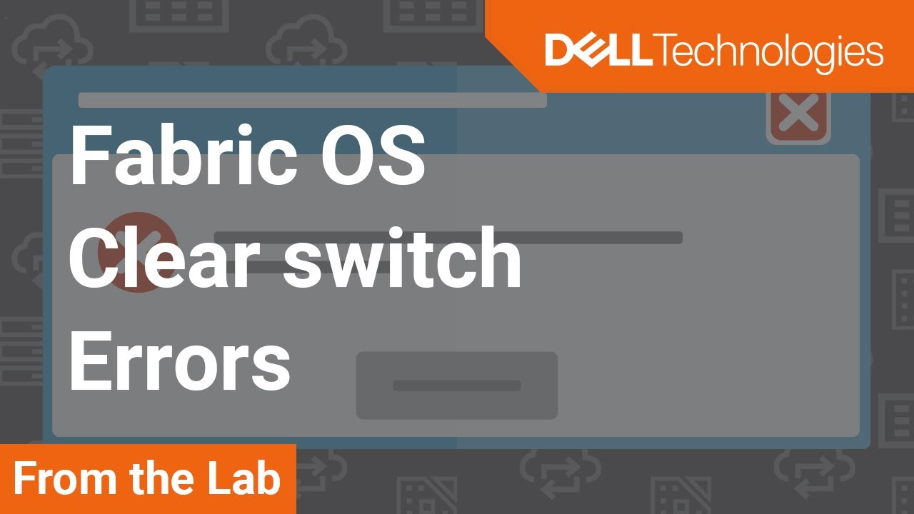 How To Clear Switch Errors Of Fabric Busy Or Failed To Commit Changes ...
