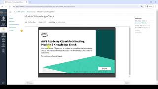 Module - 5 Knowledge Check Answers | Adding a Database Layer | | AWS Academy Cloud Architecting