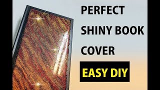 Shiny Glitter Notebook Cover - EASY DIY - Epoxy Resin Cover